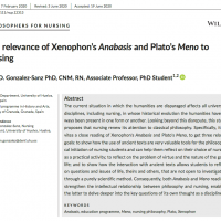 The relevance of Xenophon’s Anabasis and Plato’s Meno to nursing