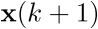 ${\bf{x}}\left( {k + 1} \right)$