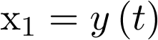 ${x_1} = y\left( t \right)$