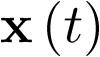 \[{\bf{x}}\left( t \right)\]