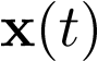 ${\bf{x}}\left( t \right)$