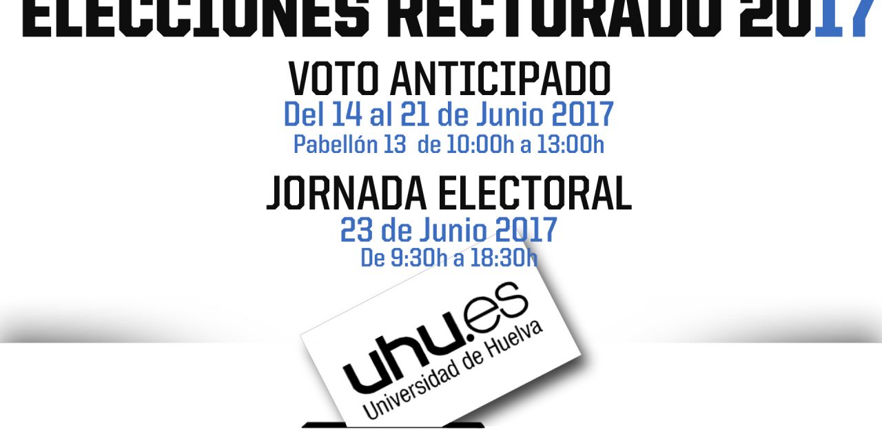 Elecciones Rectorado: Del 14 al 21 de junio se puede emitir el voto anticipado
