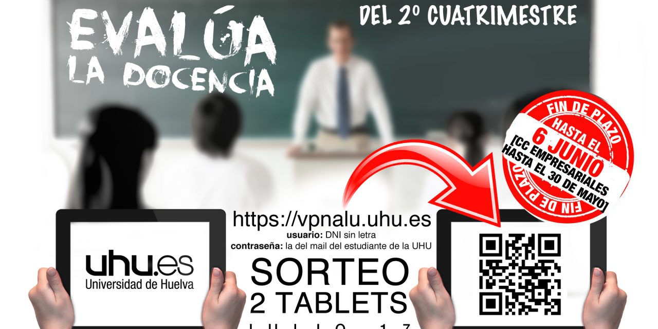 Abierto el plazo para que el alumnado de la UHU opine sobre la docencia recibida en los Grados