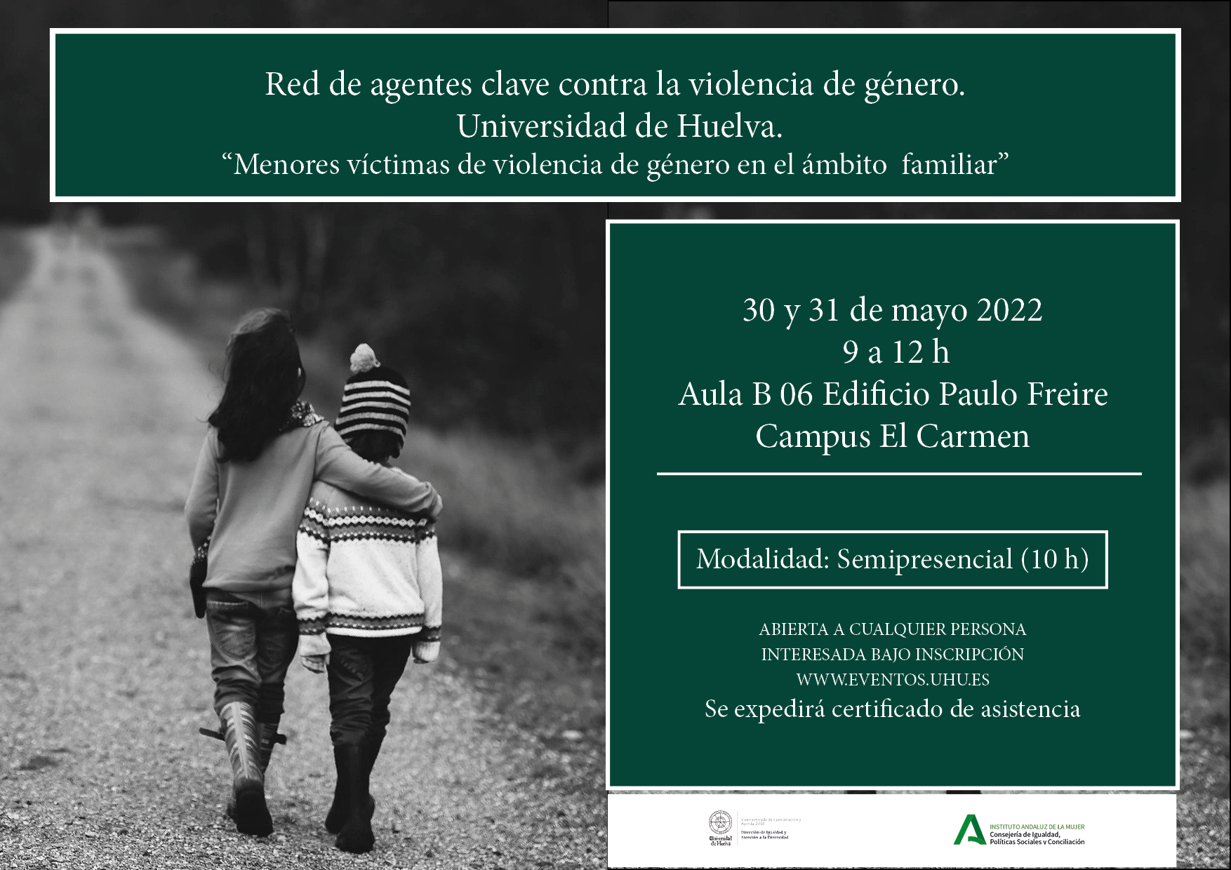 Taller Menores víctimas de violencia de género en el ámbito familiar.