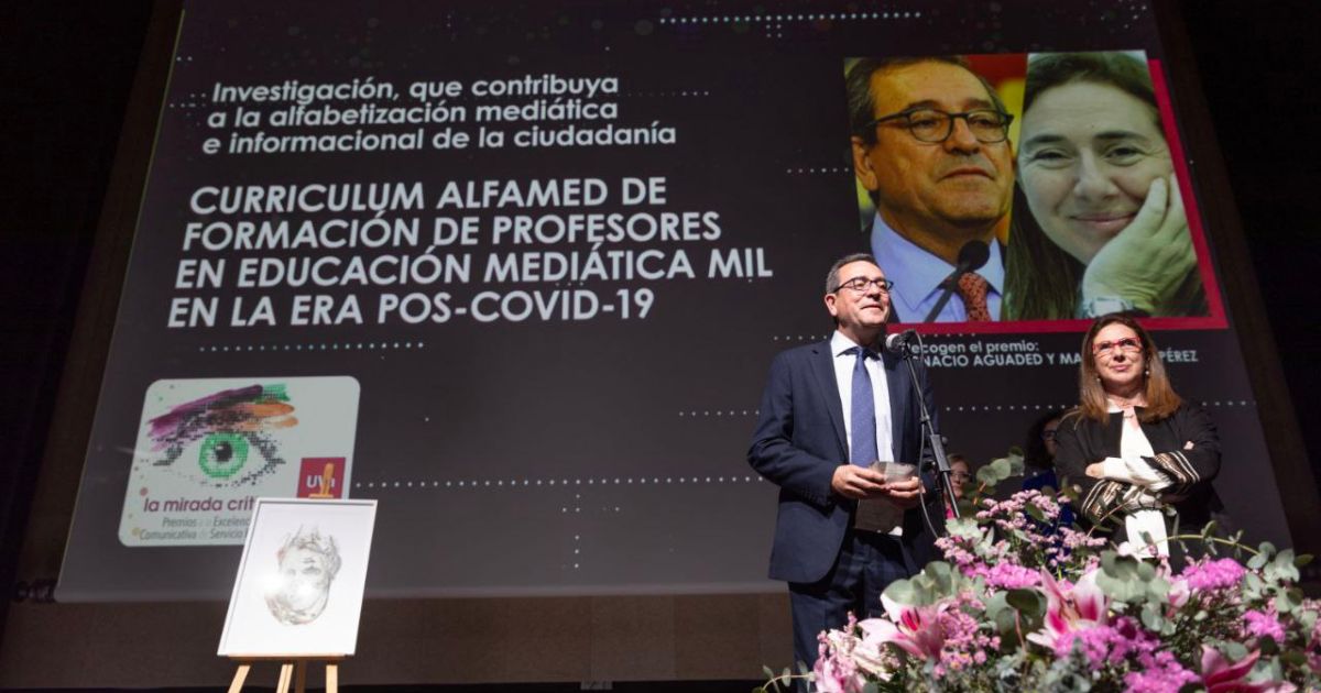 gnacio Aguaded y Amor Pérez, premio de Comunicación en la Universidad de Valladolid