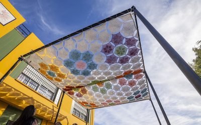 Nuevo mural y toldo comunitario en el Distrito 5: Un Proyecto de Creatividad Colectiva y Transformación Urbana