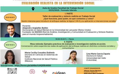 Jornada ‘Evaluación realista en la intervención social’ en la Facultad de Trabajo Social