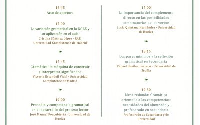 III Jornadas de Gramática en Secundaria 2026: Actualización de la Gramática Orientada a las Competencias