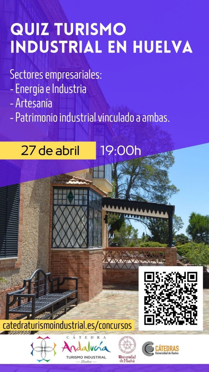 Cartel del Quiz de turismo industrial de Huelva