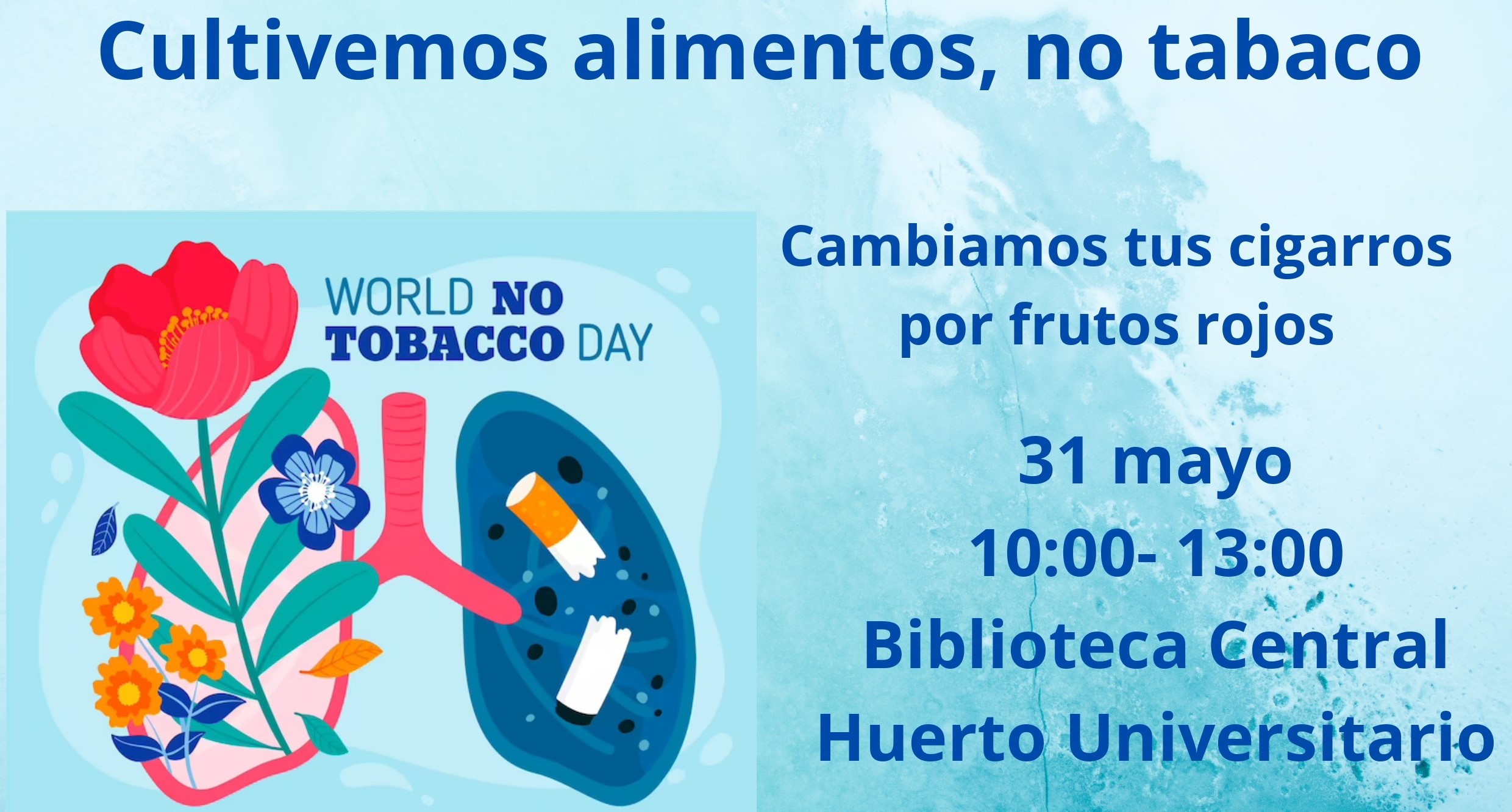 Cartel Día Mundial sin Tabaco