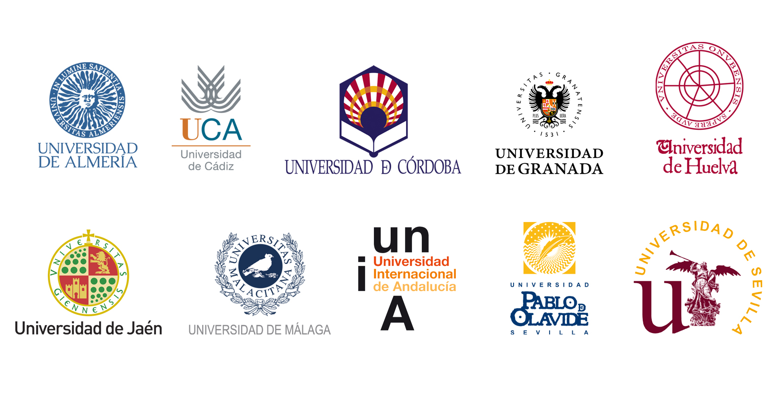 Logos de universidades andaluzas