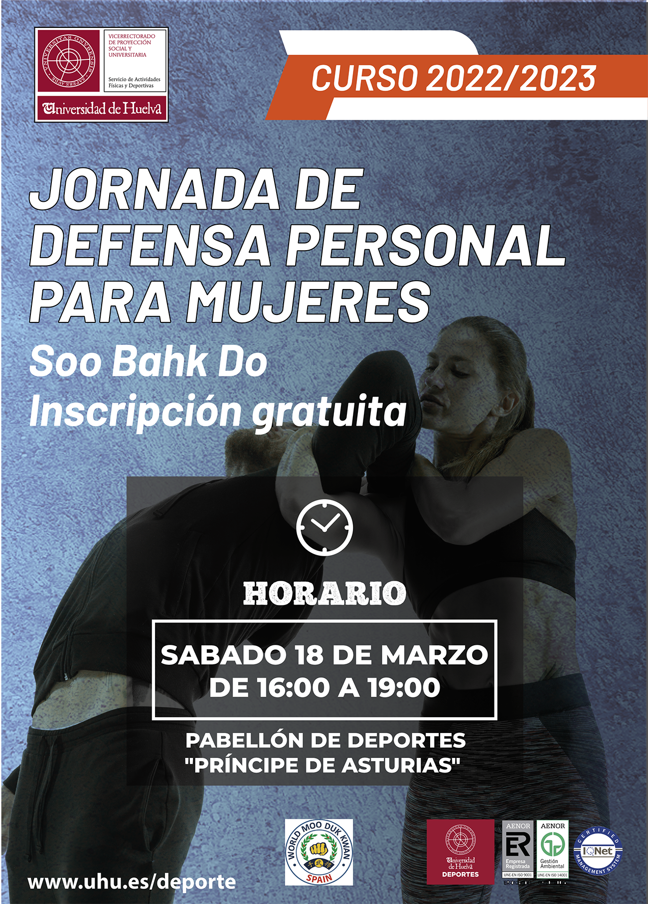 Jornada defensa personal para mujeres y Soo Bahk Do