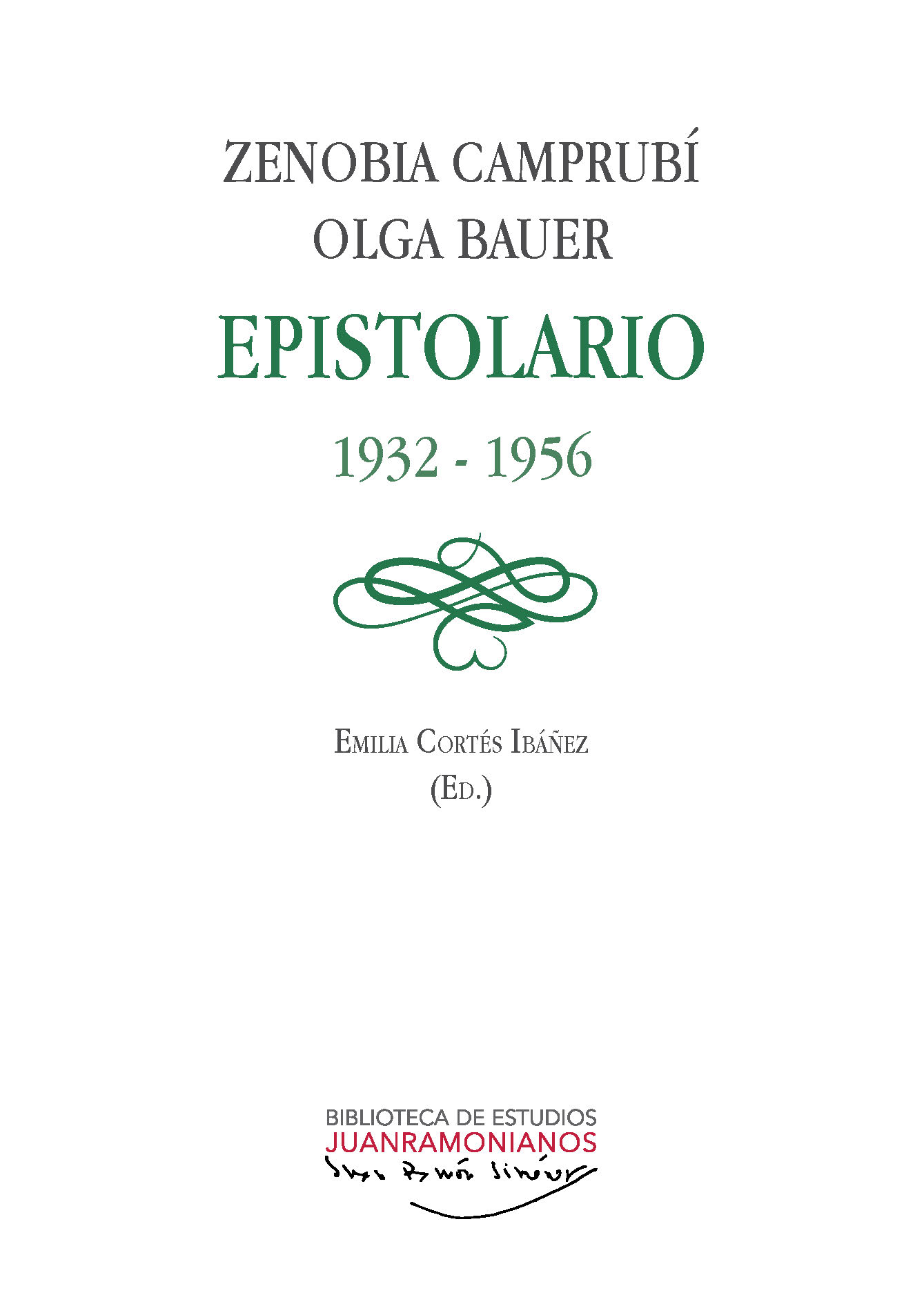 Portada de Zenobia Camprubi y Olga Bauer