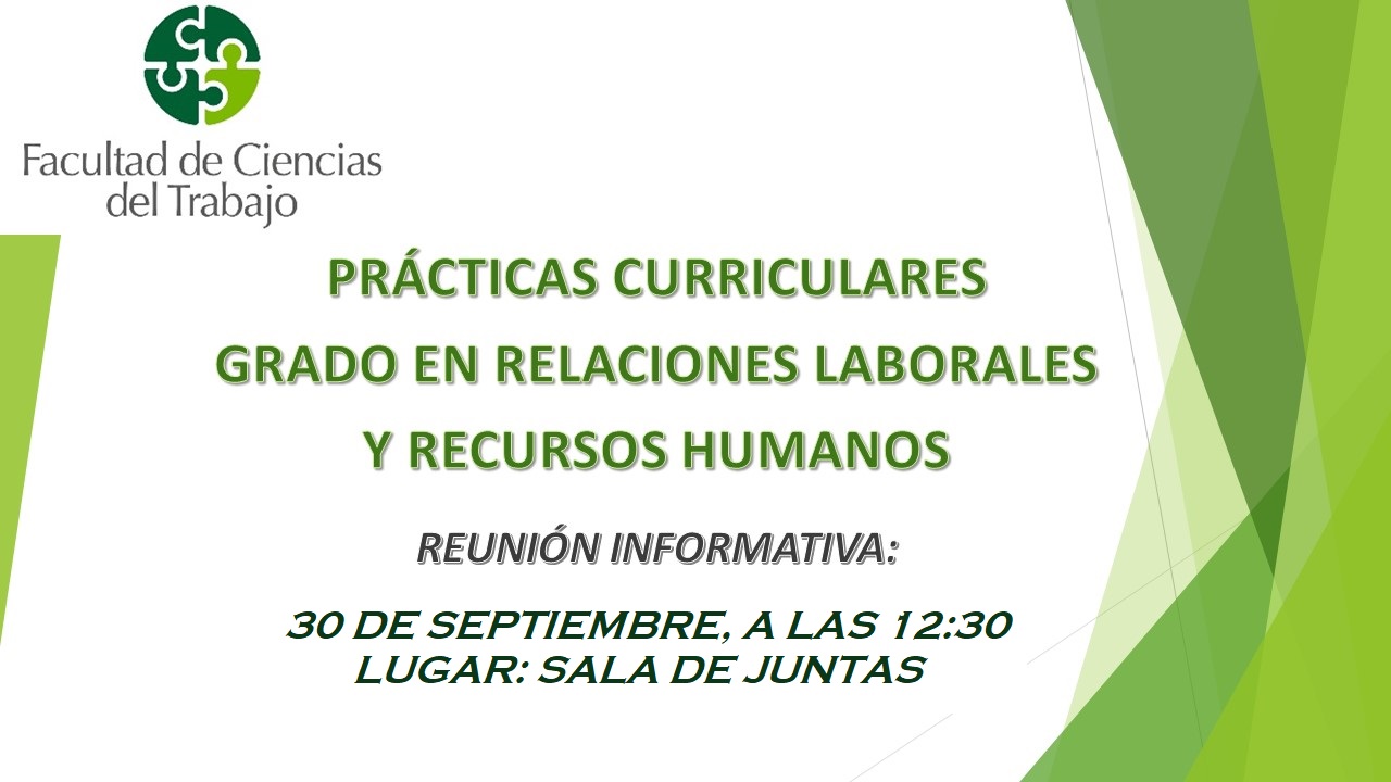 SESIÓN INFORMATIVA PRÁCTICAS CURRICULARES
