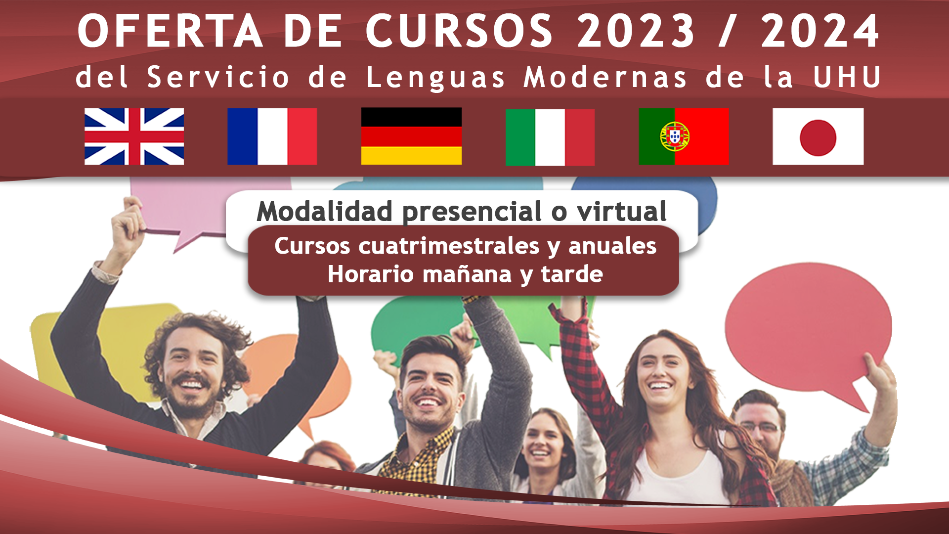 Cartel cursos idiomas