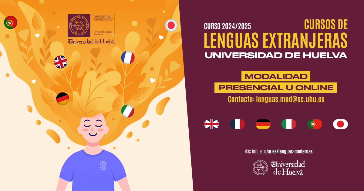 La Universidad de Huelva lanza sus cursos de Lenguas Modernas en modo 'online' y presencial