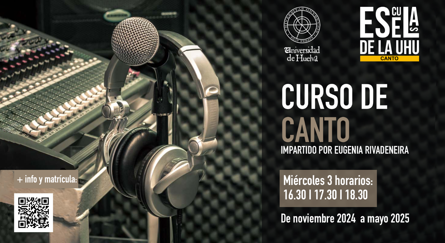 Cartel curso de canto web