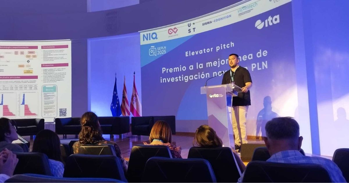 Un estudiante de la UHU recibe el Premio Nacional de la SEPLN a la mejor línea de investigación novel en Procesamiento del Lenguaje Natural