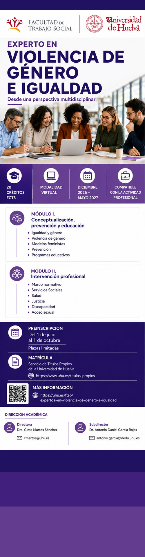 Diploma de Experto en Violencia de Género e Igualdad desde una Perspectiva Multidisciplinar